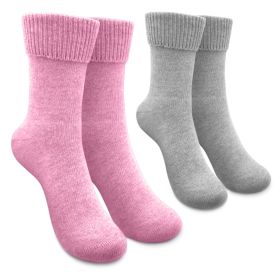 Tirol Socks Damen Merino Rosa/ Anthrazit Gr.35-38"