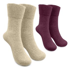 Tirol Socks Damen Kaschmir Saharabraun/Melanzani Gr.35-38"