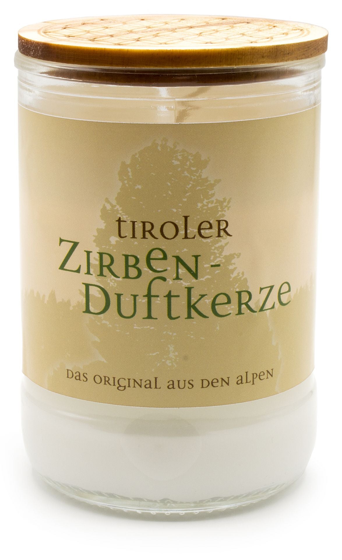 Zirben-Duftkerze - Blume des Lebens