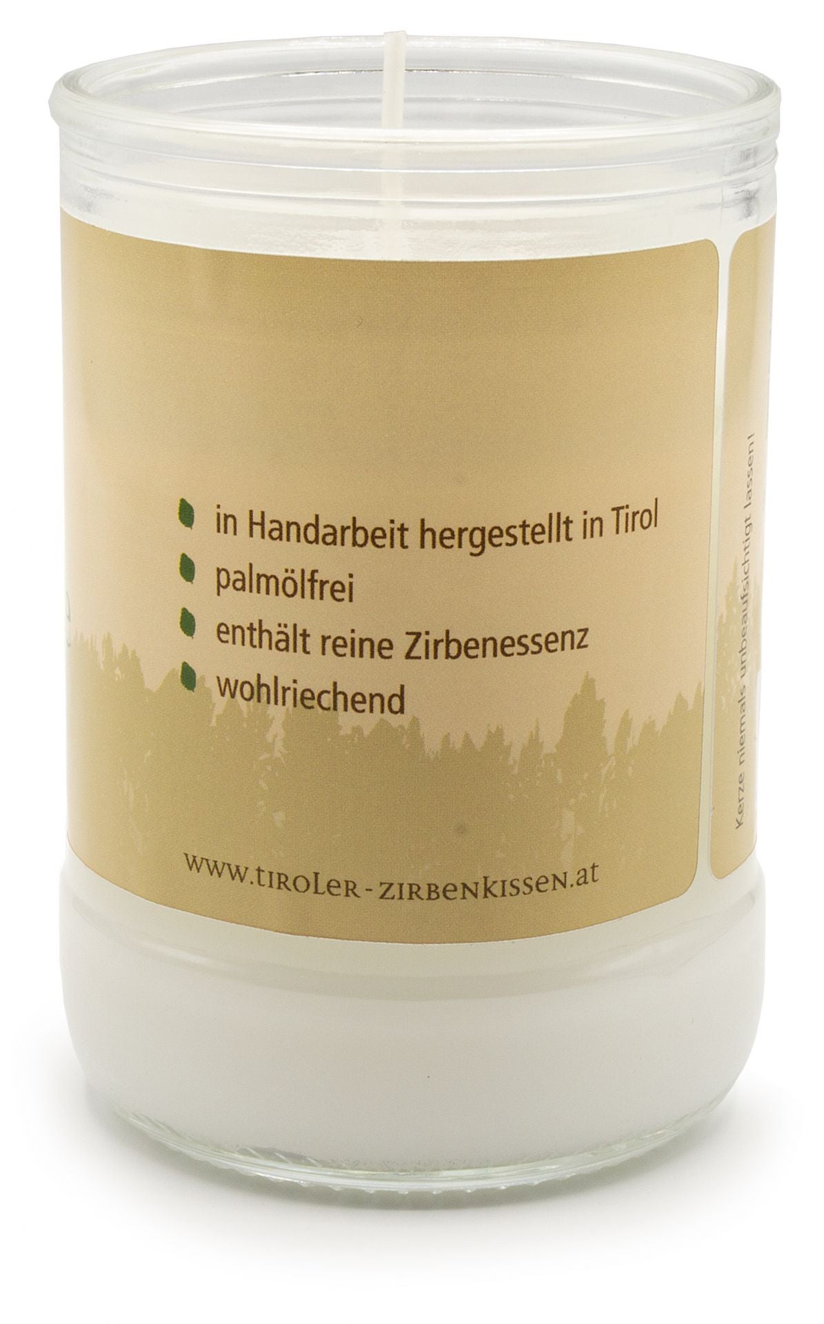 Zirben-Duftkerze - Blume des Lebens