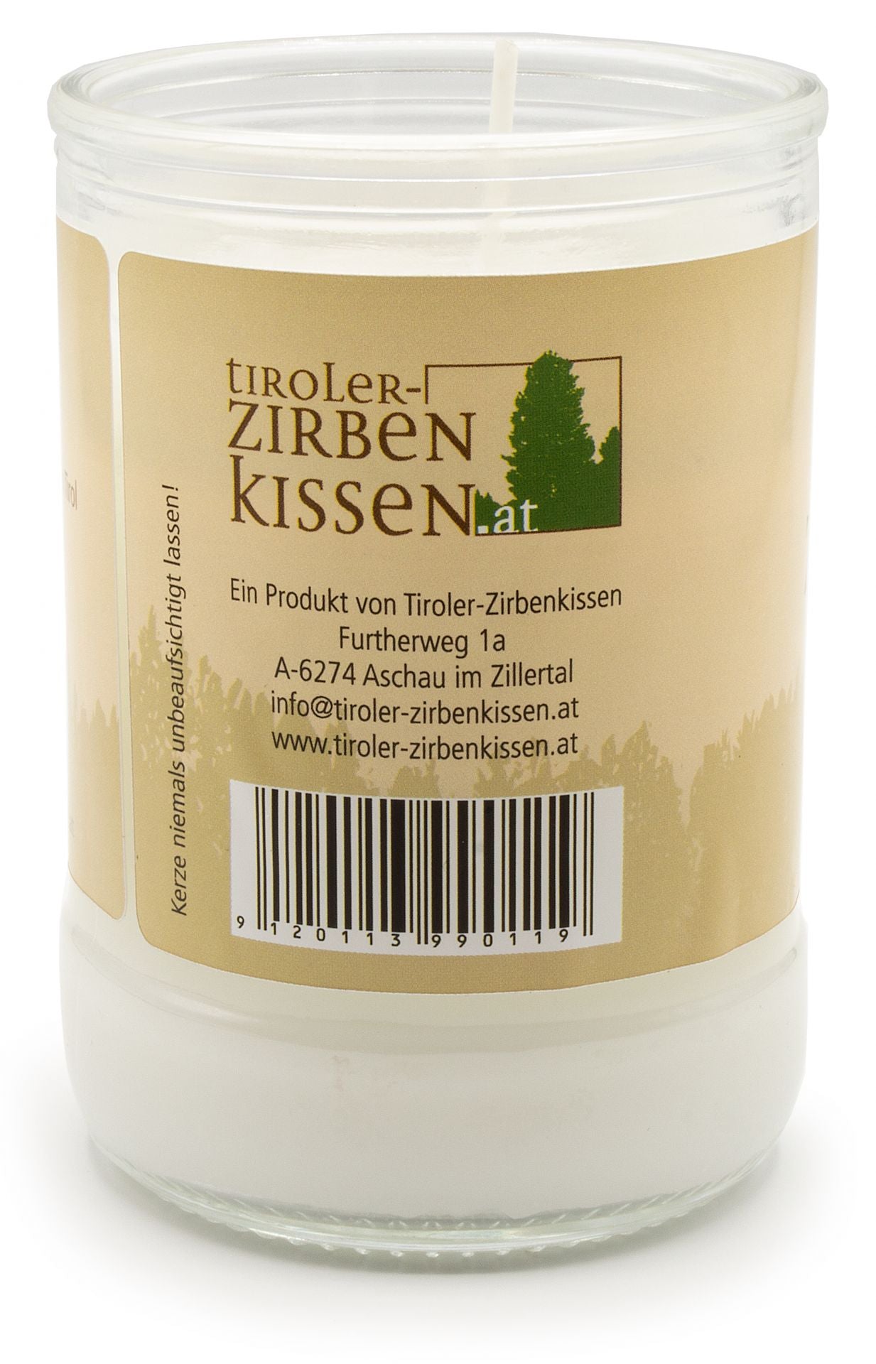 Zirben-Duftkerze - Blume des Lebens