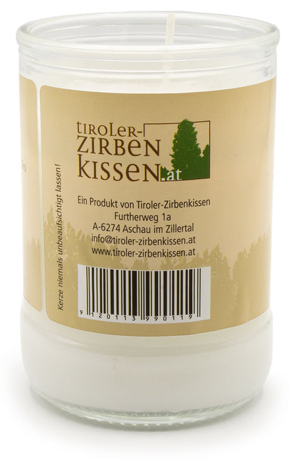 Zirben-Duftkerze - Blume des Lebens