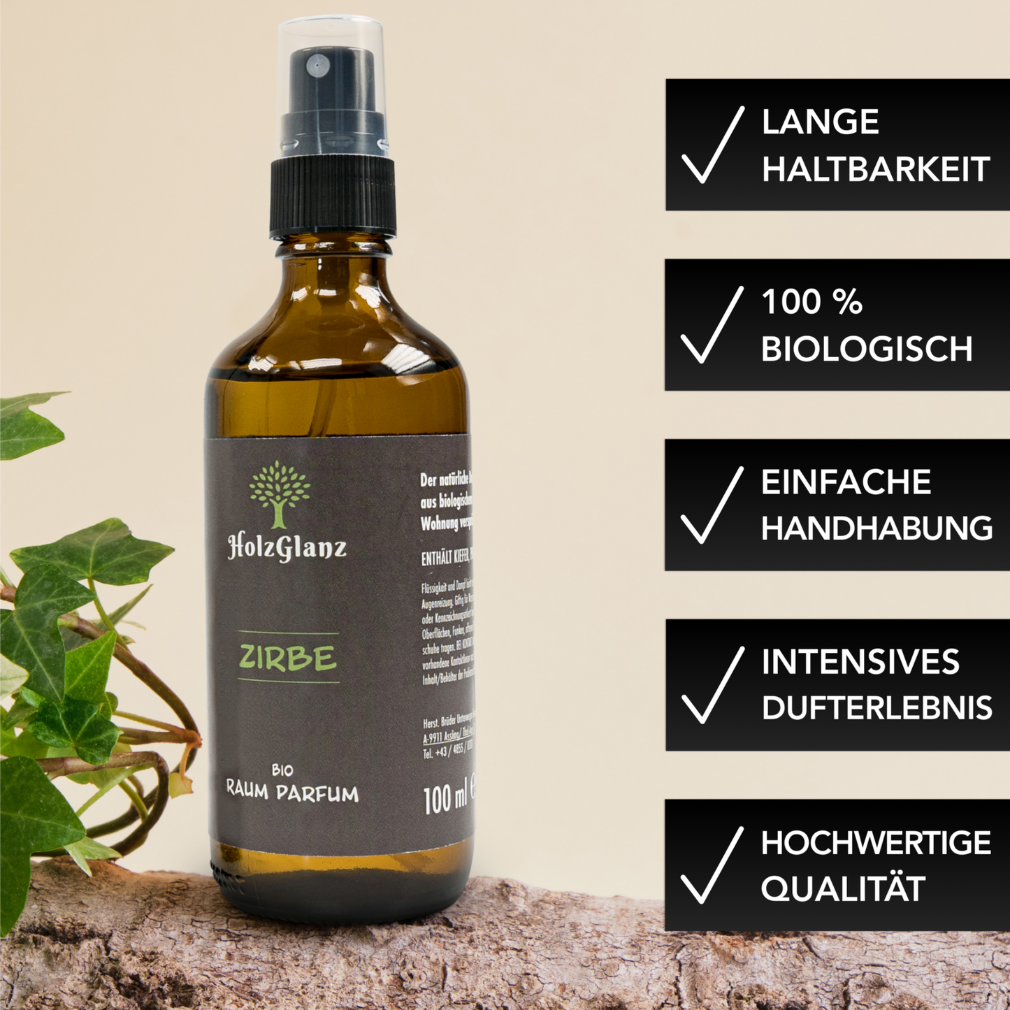 Bio Zirben Raumparfum 100ml