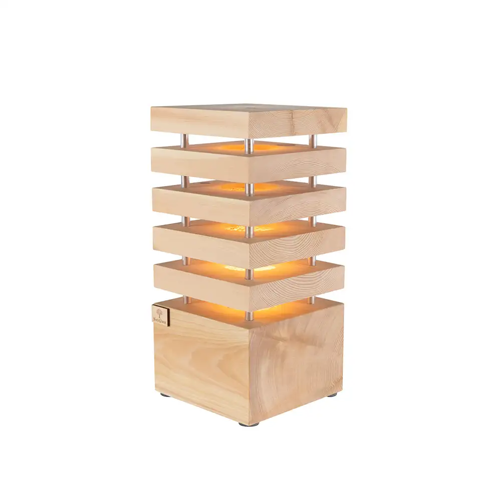 Zirben Lampe 14 x 14 x 30 cm