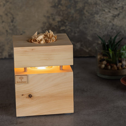 Zirben Duftzwerg inkl. 1 Sack Zirbenspäne 12,5 x 12,5 x 16,5 cm