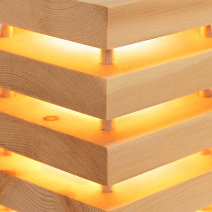 Zirben Lampe 14 x 14 x 30 cm